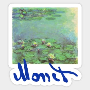 Waterlilies by Claude Monet Sticker